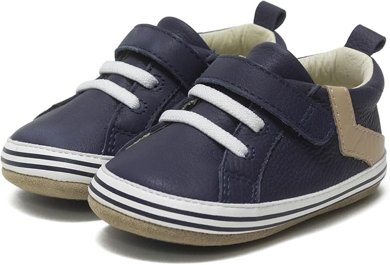 Robeez Baby Boys and Unisex First Kicks Slip Resistant Shoes & Sneakers for Infant and Toddler