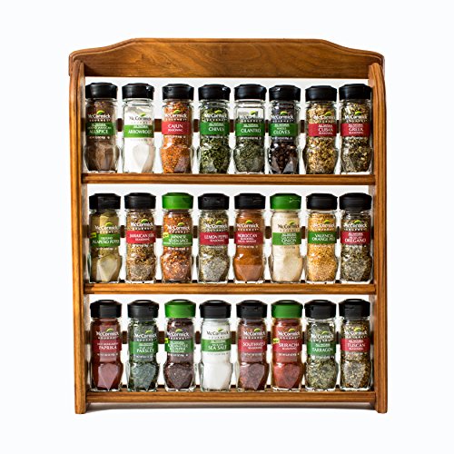 M mccormick Wood Spice rack 3tier 1ct (052100093277)