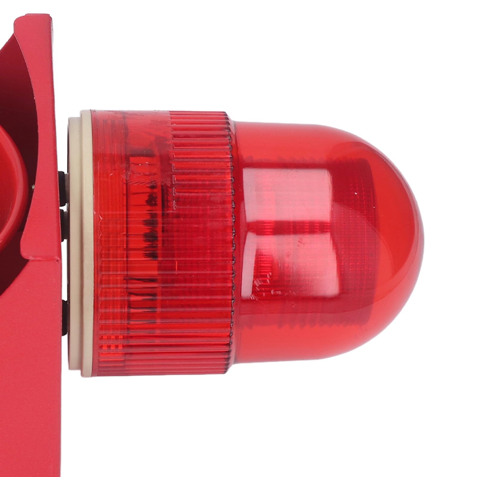 Alarma de Sirena Industrial, Luz LED Impermeable con Sonido Ajustable de 130 DB para Minas, Canteras, Puertos y Sitios de Construcción con Grado de Protección IP65 (EU Plug 220V)
