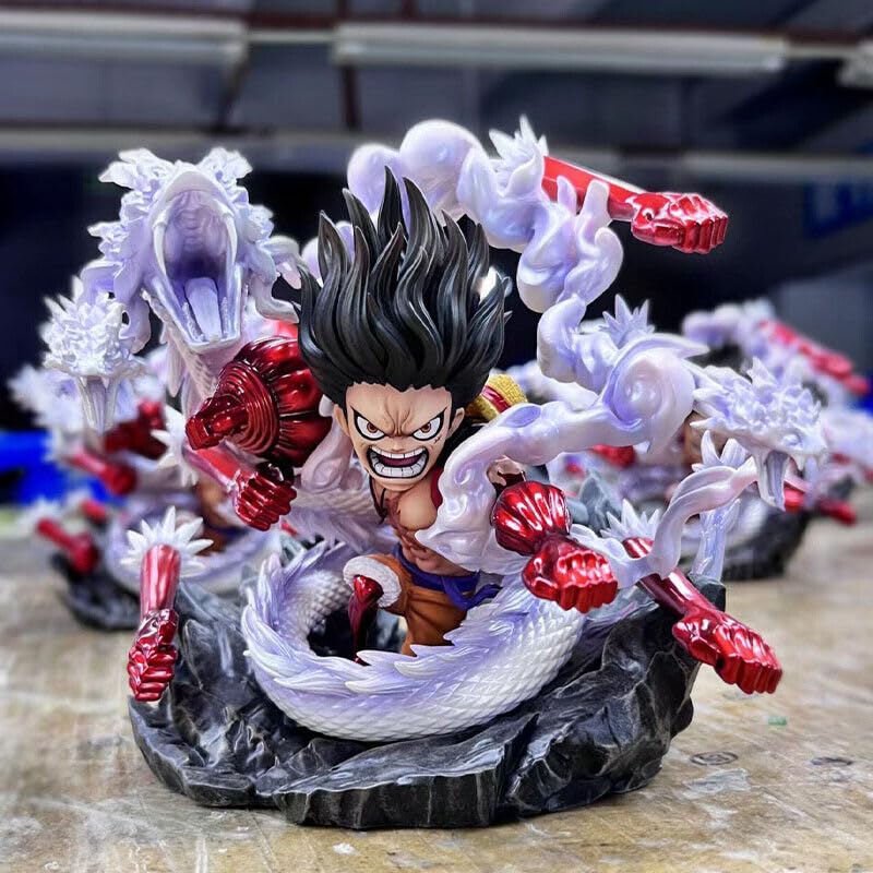 Image of Tinion One Piece Gear 4 Luffy Action Figure - Miniature Toy, 15cm Special Edition PVC Collectible for Car, Desk, Cake, Ideal Anime Gift for Collectors