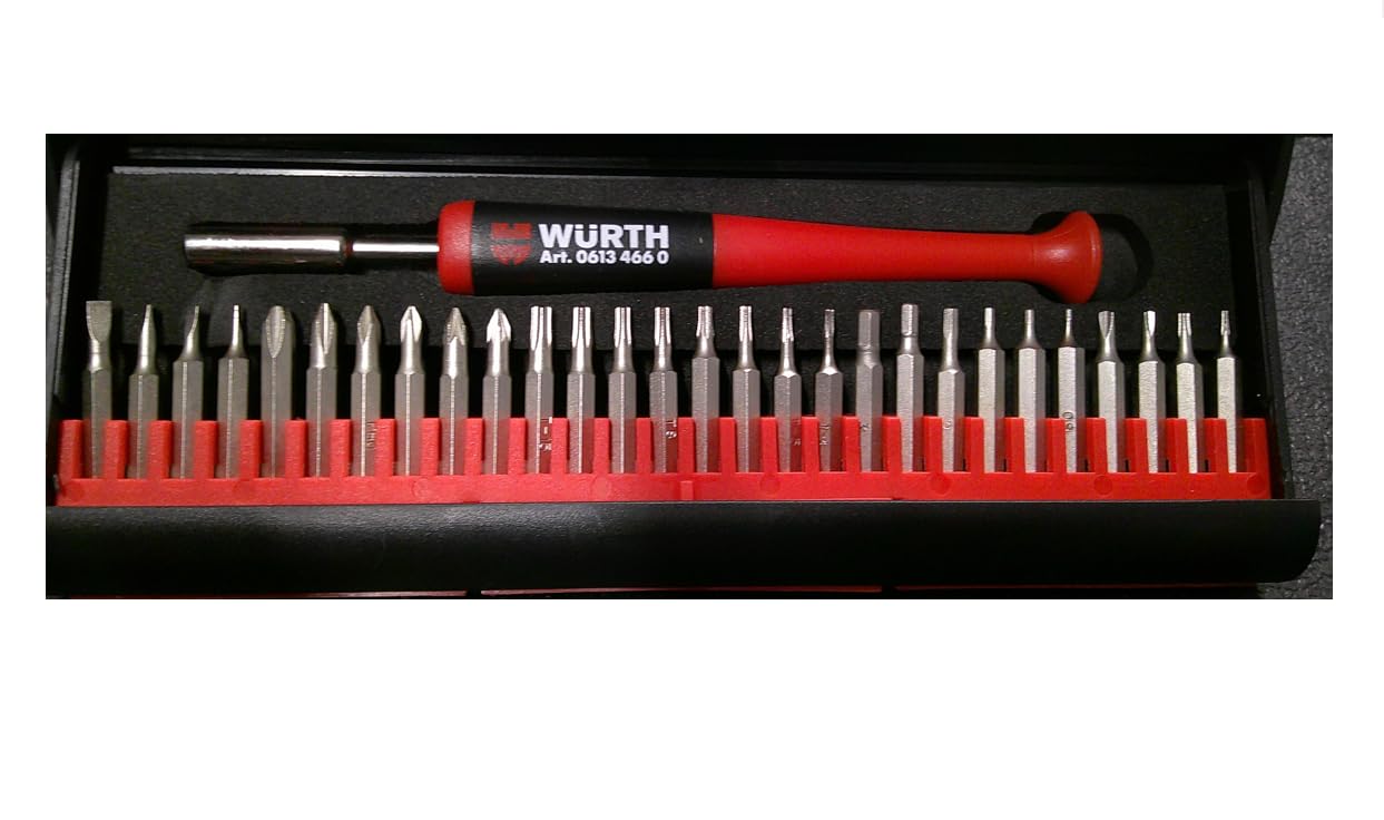 WÜRTH Feinmechaniker Schraubendreher Bitsatz 29tlg. Uhrmacher Werkzeug