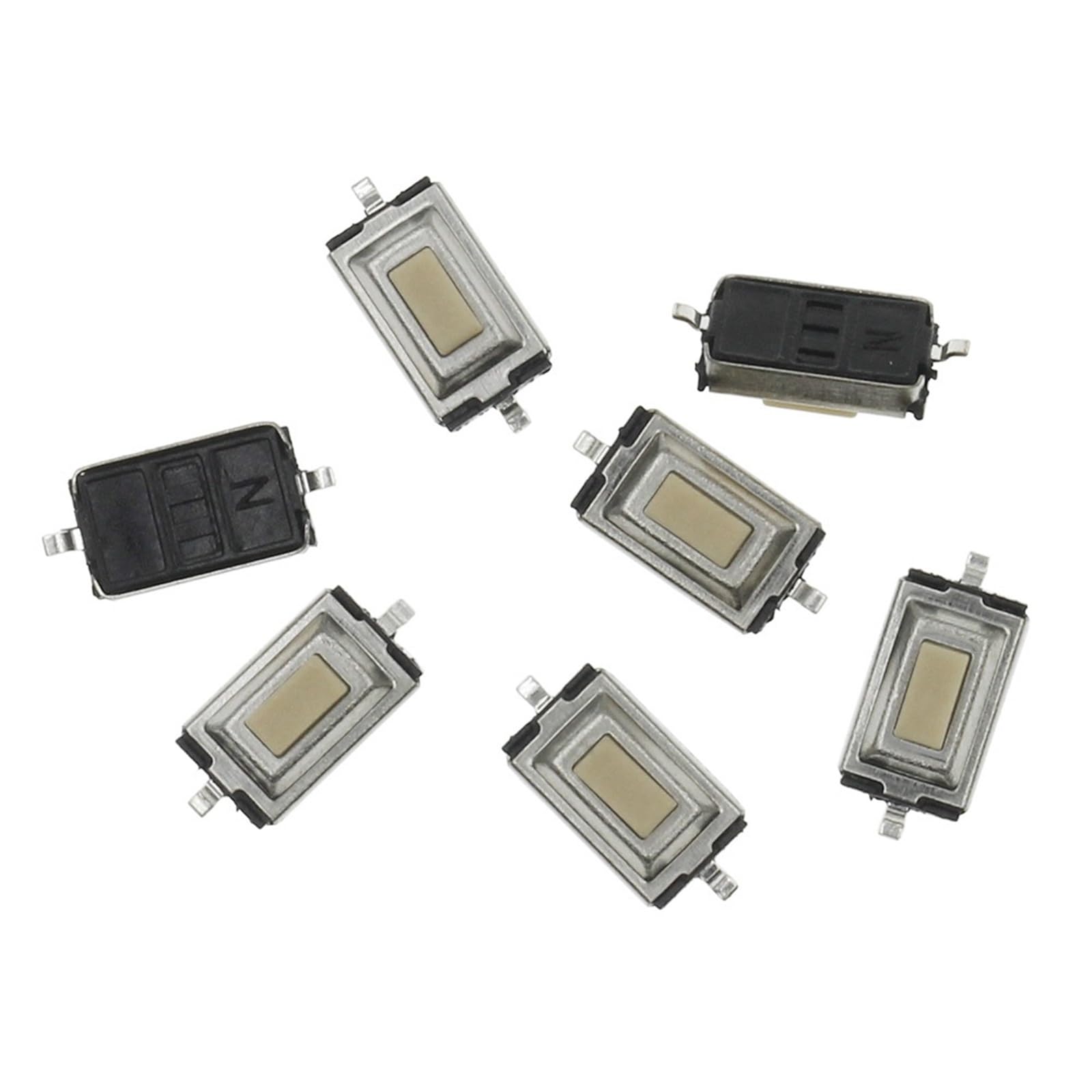 1000 sztuk przełączników dotykowych 3 x 6 x 2,5 mm, 3 x 6 x 2,5 mm SMD, biała głowica przycisków (Reel Packing)
