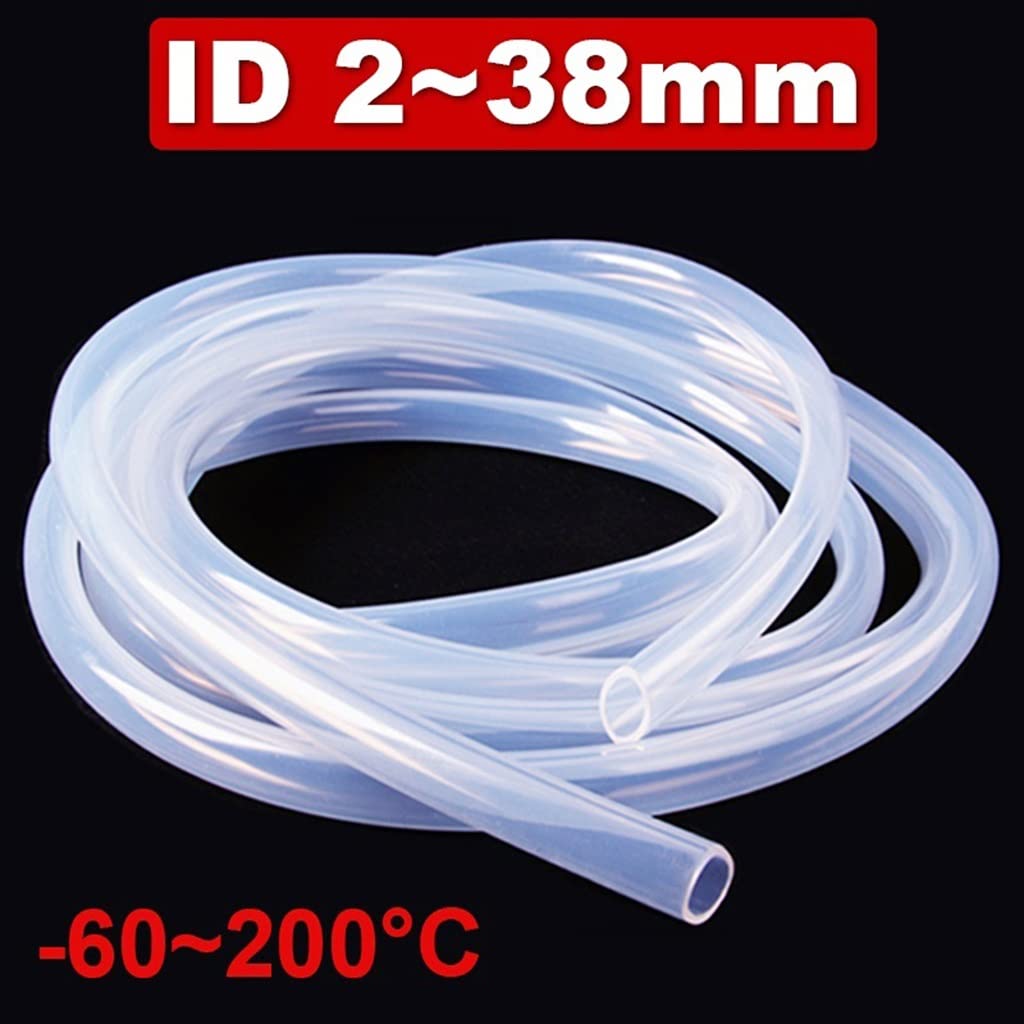 Manguera flexible de caucho de silicona, Manguera de silicona for válvula de drenaje, transparente, insípida, resistente a altas temperaturas, dispensador de agua, bomba peristáltica for uso doméstico