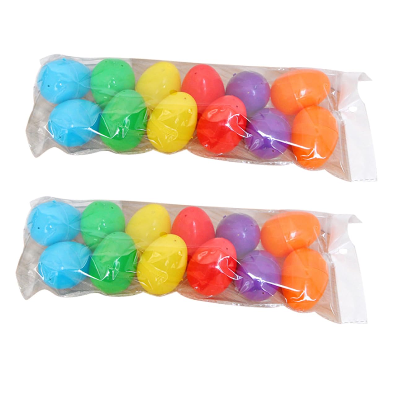 VICASKY 24pezzi Uova Pasquali Colorate Plastica per Caccia alle Uova Decorazioni DIY per Feste e attività Creative
