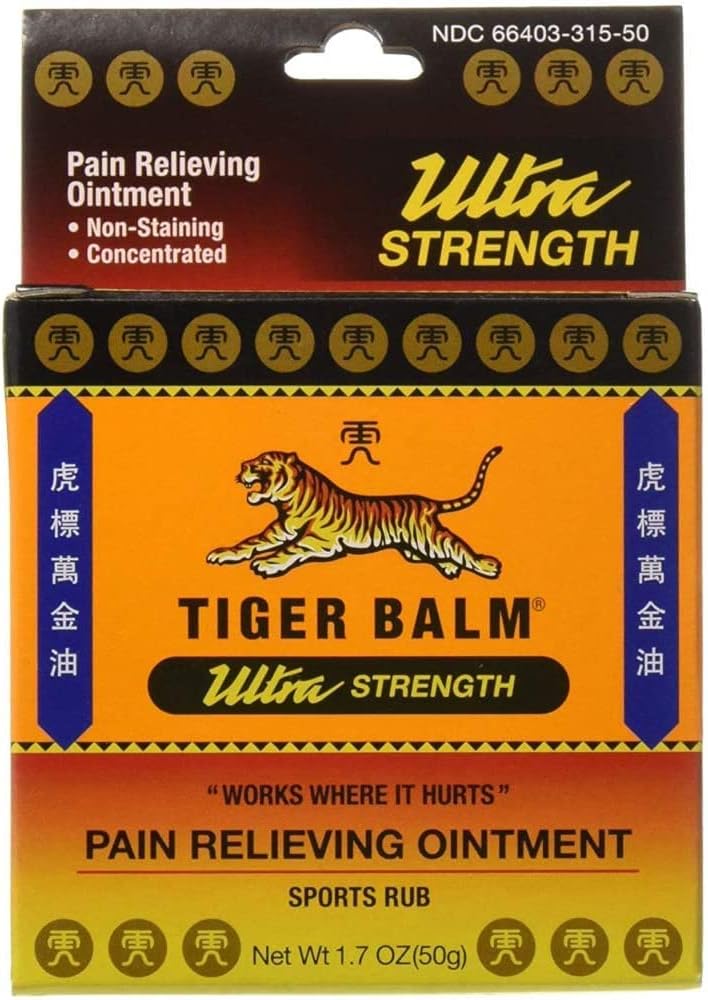 Tiger Balm Sport Rub Pain Relieving Ointment, Ultra Strength 1.70 oz : Health & Household