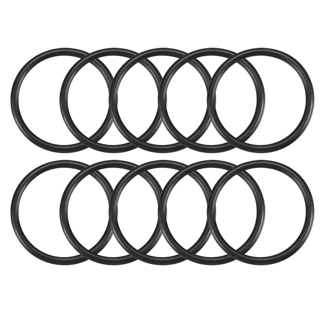 uxcell Nitrile Rubber O-Rings, 43mm OD 36mm ID 3.5mm Width, Metric Sealing Gasket, Pack of 10