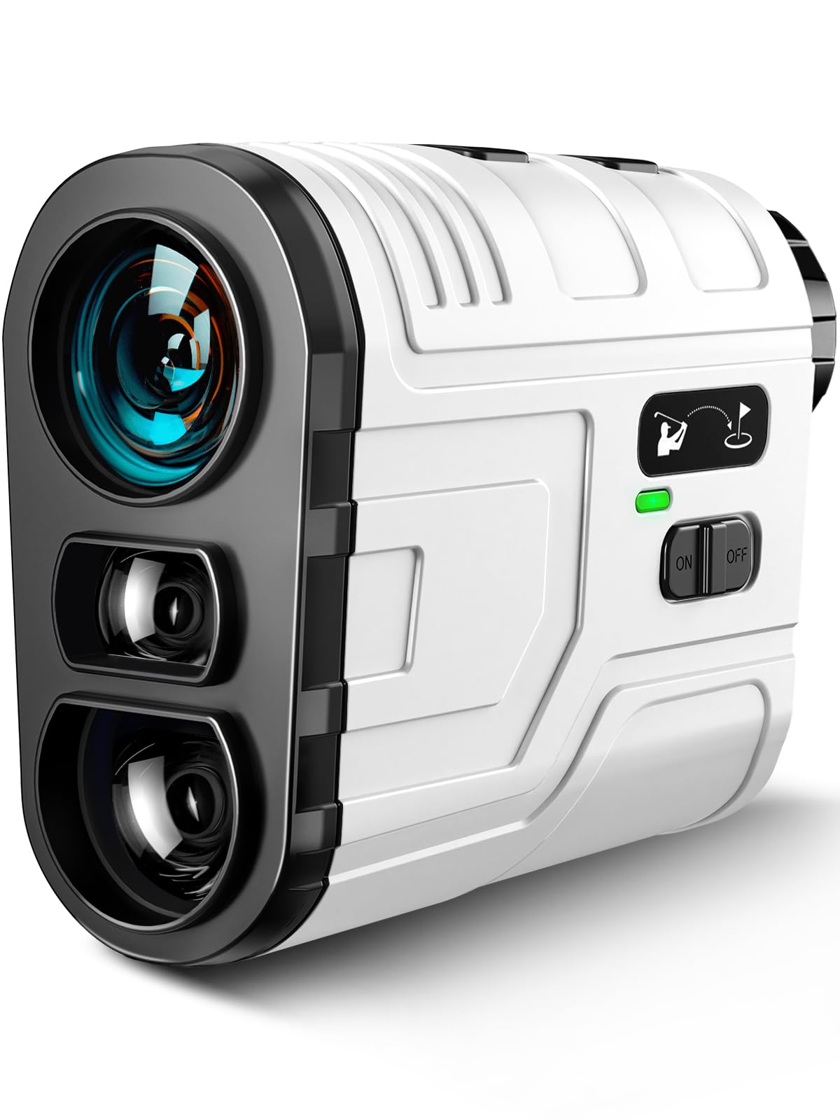 1200Yards Range Finder Golf with Slope, 7X Magnification Range Finder, Lightweight Portable Rechargeable Rangefinder, Flag Lock Vibration, Switch for Legal, Range Finders for Hunt/Golf Accessory