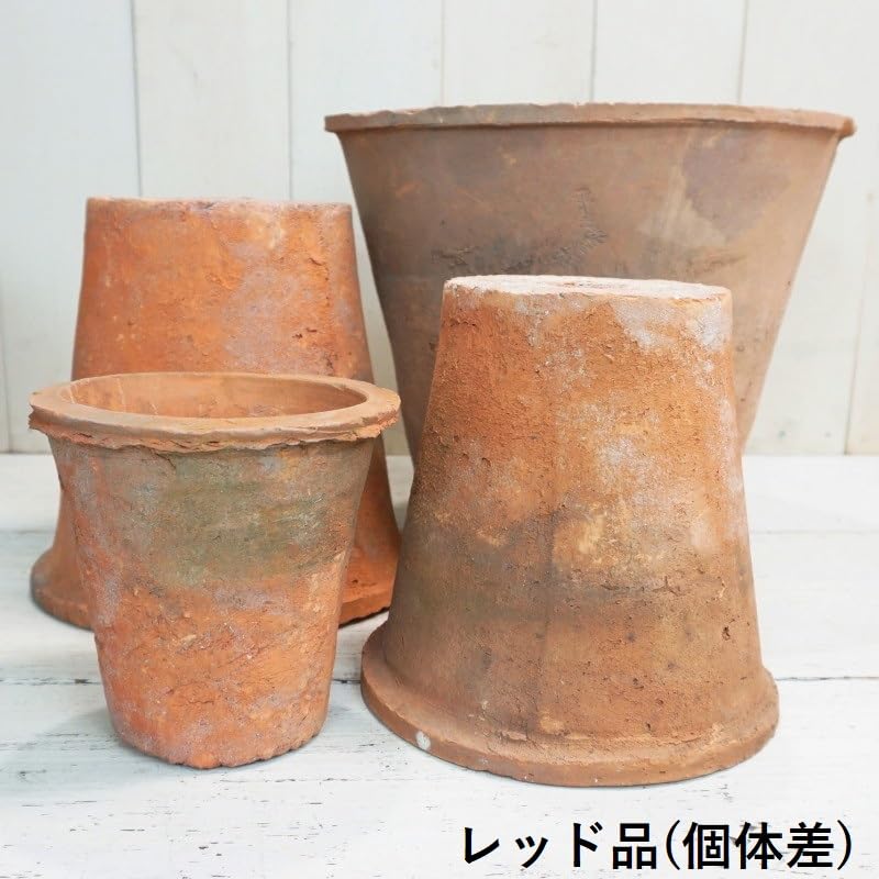 Amazon.co.jp: 植木鉢 おしゃれ 素焼き ジャンクポット深/P S (Re/Gy