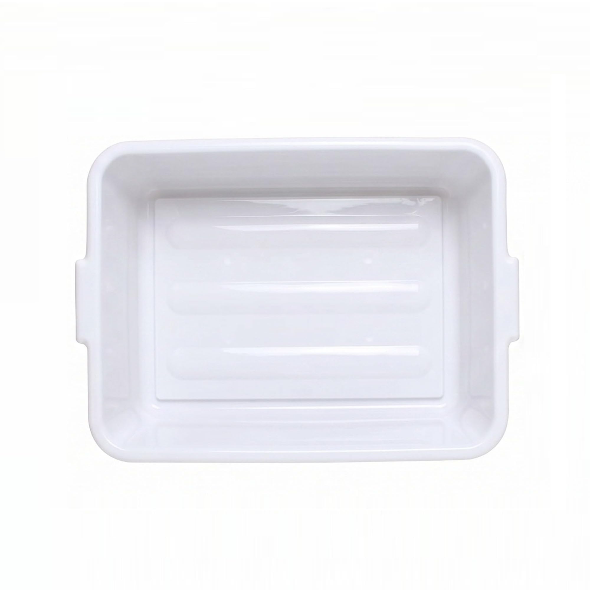 TrueCraftware - Boîte de bus de cuisine utilitaire de 50,8 x 39,1 x 12,7 cm avec poignées - Couleur blanche - En plastique robuste - Pour restaurant, cuisine, restaurant et restaurant