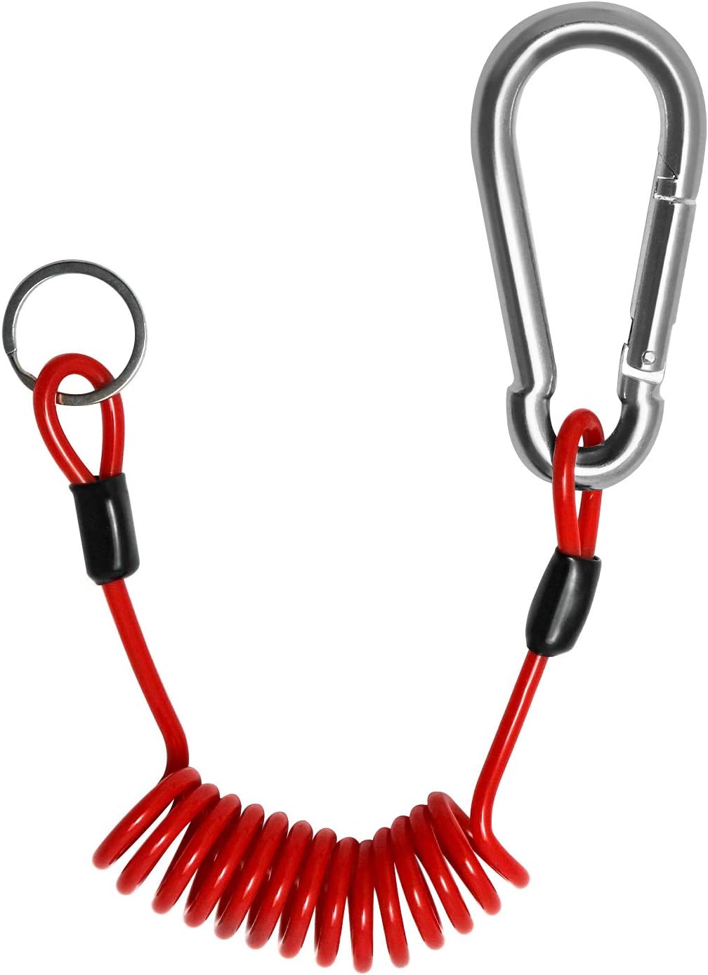 QWORK 1.2m x 5mm Safety Cable for Trailer, Brake and Emergency Towing Camper - Coiled Cable - Image 7