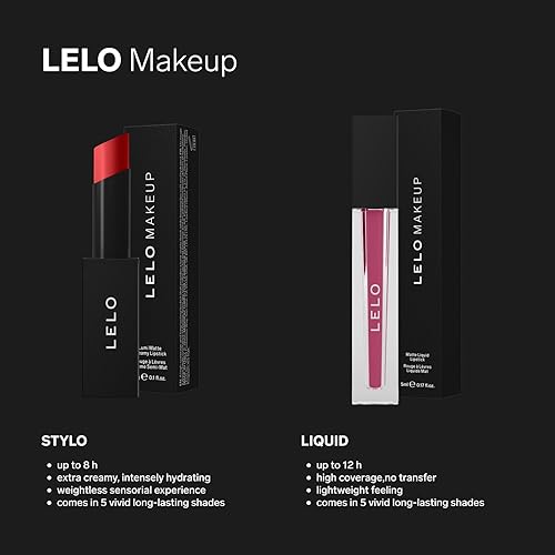 Miniatura 6 de LELO MAKEUP - Lápiz labial STYLO - Lápiz labial mate extra cremoso para mujer, lápiz labial de larga duración, lápices labiales - 02 ONE NIGHT STAND