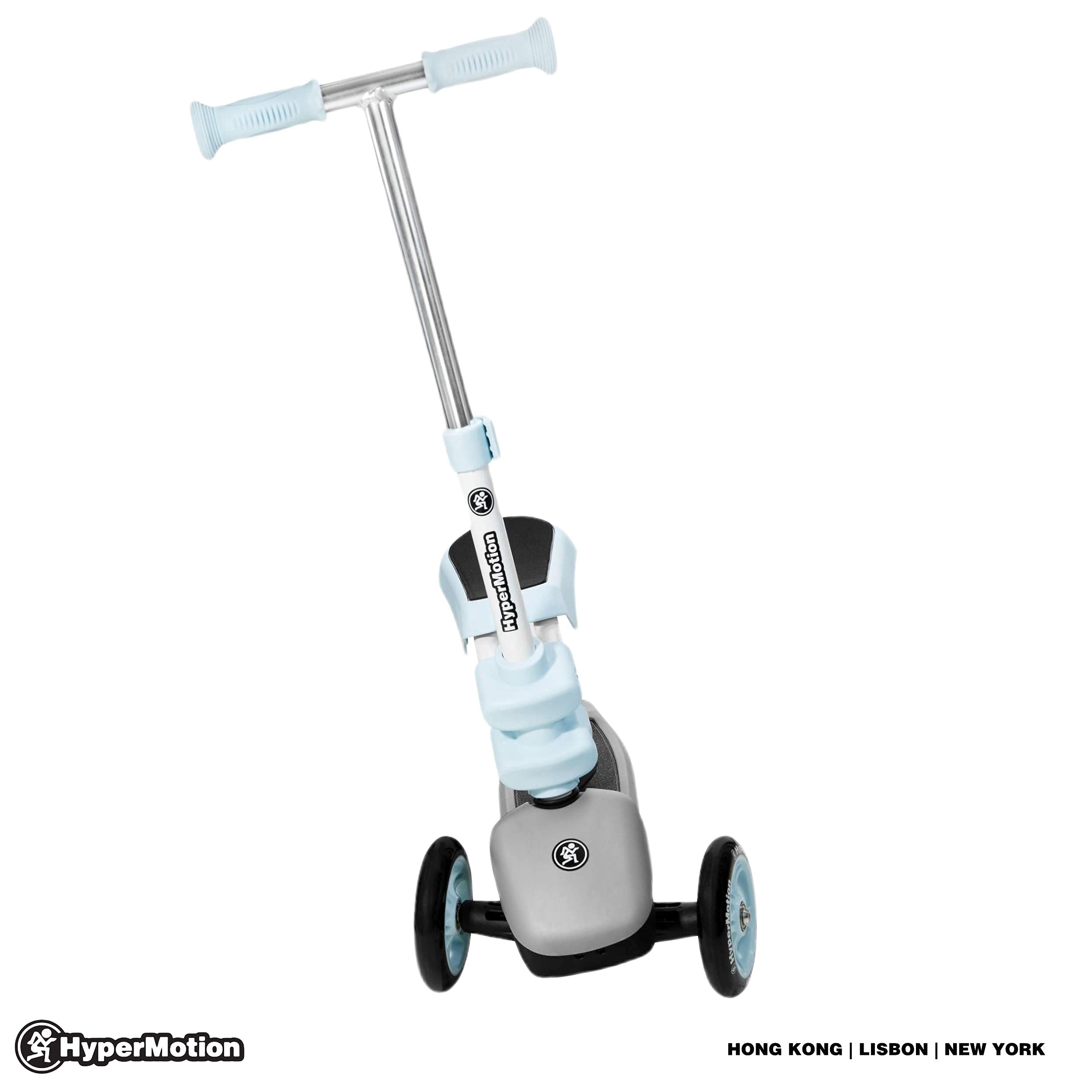 HyperMotion - Patinete Infantil 3 en 1 (Carga máxima 50 kg) | Triciclo de bebé escalable de + 1 año | Reposapiés, Asiento de Carga máxima 20 kg, Plataforma Antideslizante, Manillar Ajustable