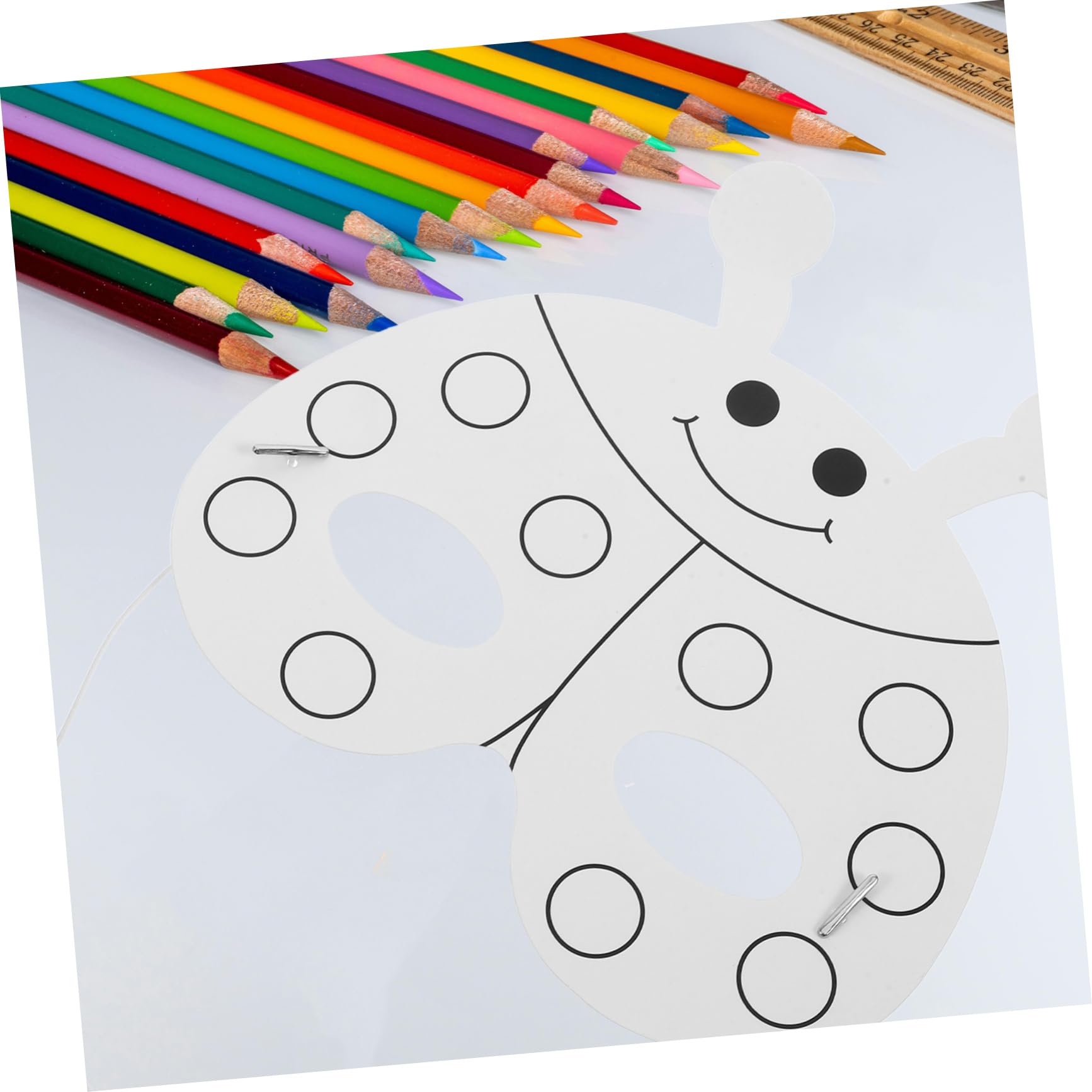 TOYANDONA Set Maschere Animali per Bambini da Colorare DIY con Pig Mask in Carta e Plastica, con Pennarelli Acquerello per Feste, Performance e Artigianato Stile Casuale