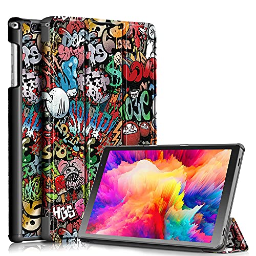 TOPCASE Funda para Vankyo S20 FACETEL Q3 TOSCIDO P101 DUODUOGO 10 Pulgadas,Ultra Delgado Stand Función Smart Cover Soporte Protectora Plegable Cubierta,Pintada