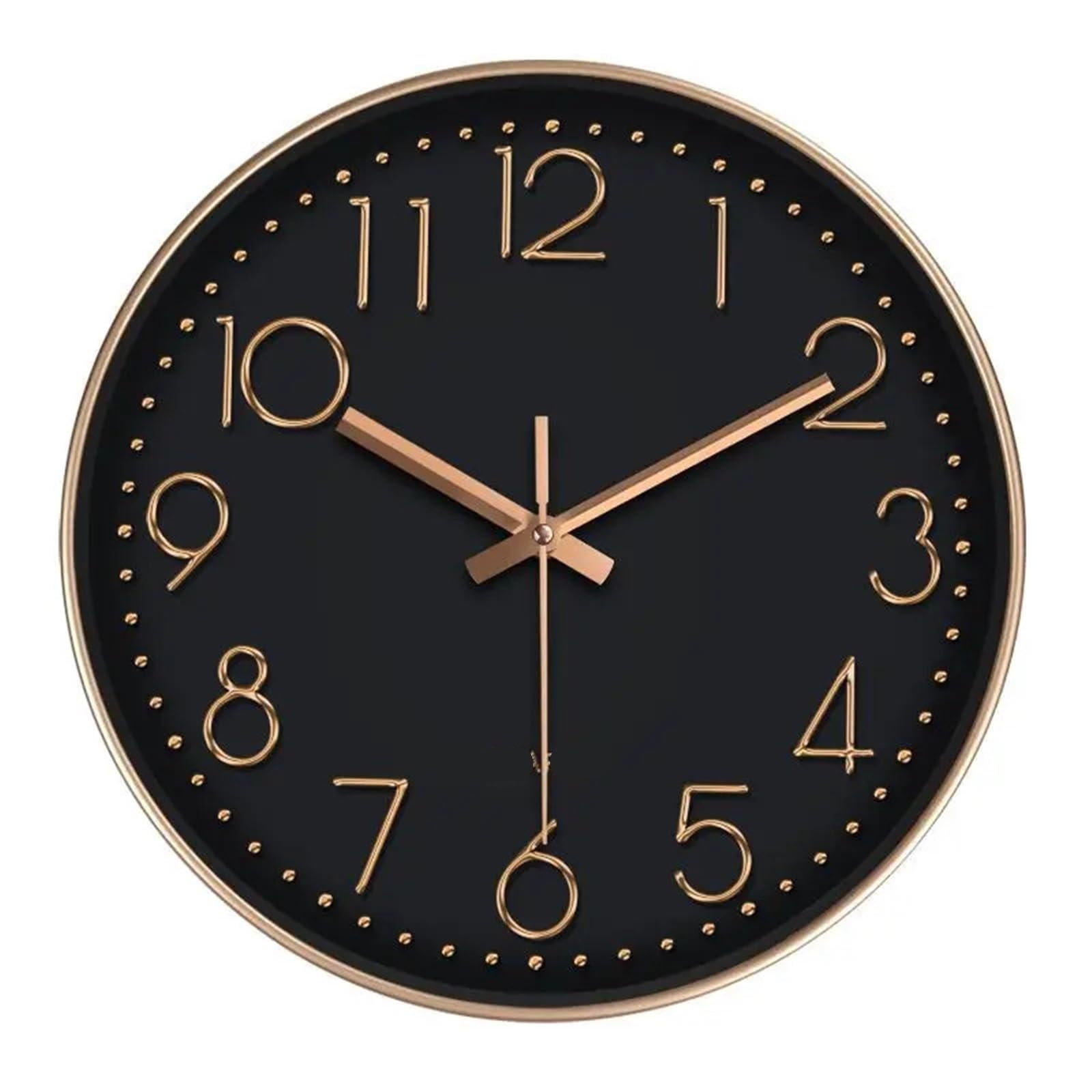 BDFJEDS Wall Clock Quartz Clock Home Living Room Wall Mounted Circular Electronic Simple And Atmospheric Bedroom Silent(Color5)