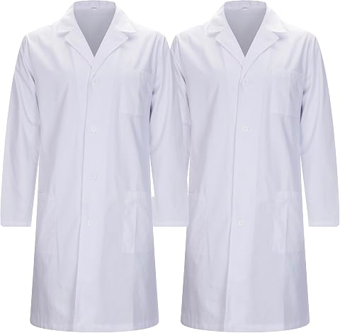 MISEMIYA Bata Medico Hombre 2-1816 Medical Lab Coat Uomo (Pacco da 2)