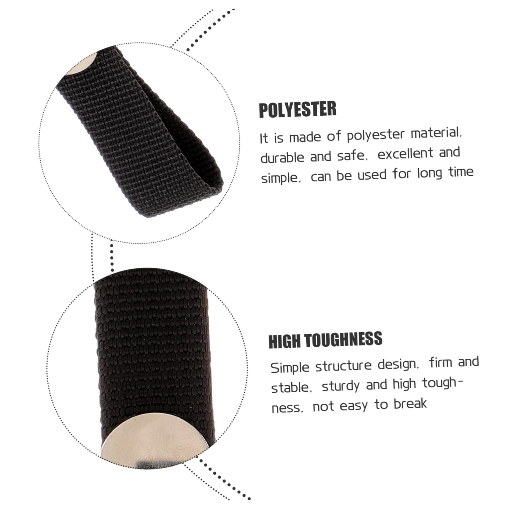 COOLHIYA Polyester Hockey Helmet Chin Strap Kit 4pcs Chin Straps Button Fastening