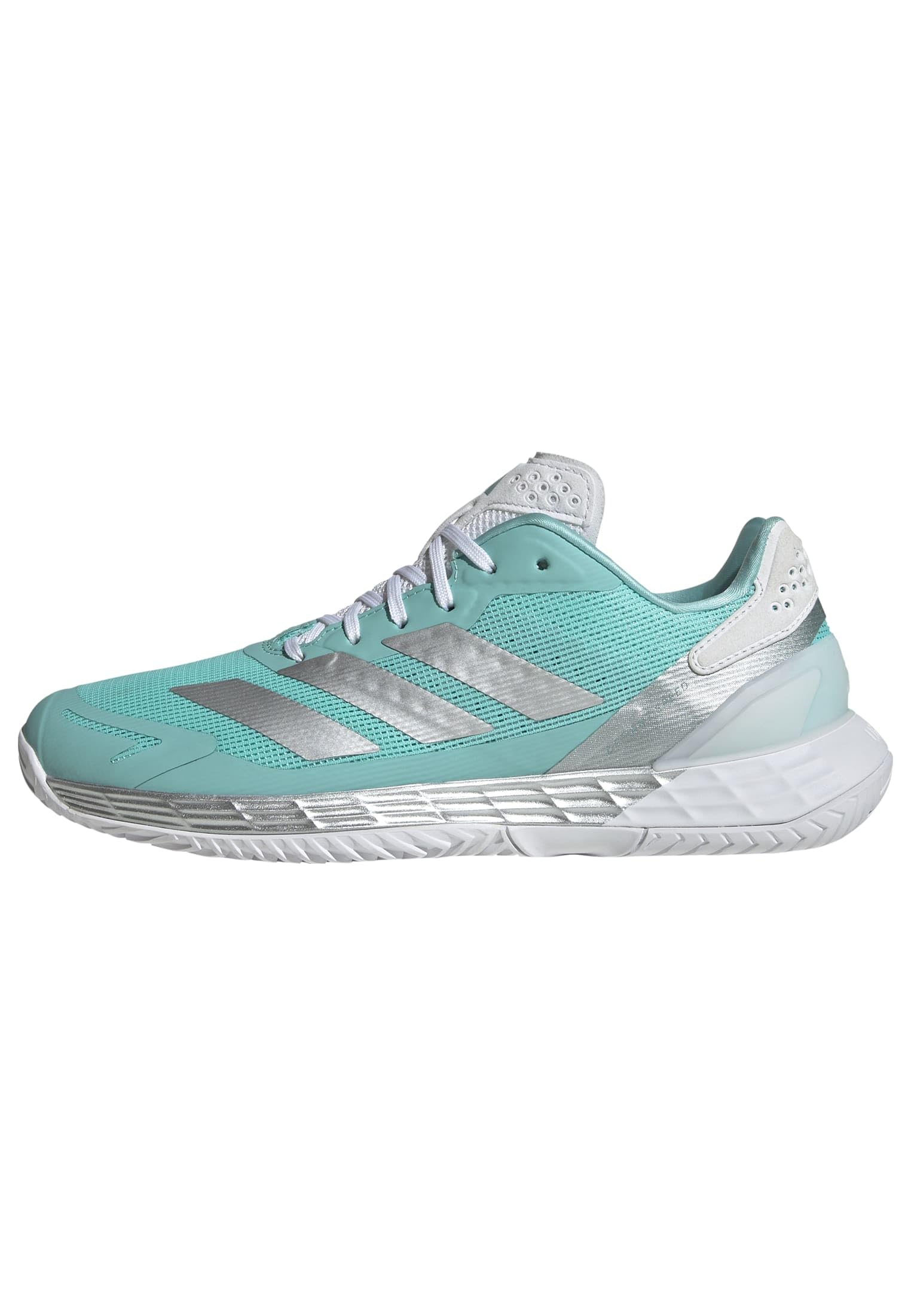 Womens Defiant Speed 2 Tennis, Flash Aqua/Silver Metallic/Mint Ton, 10-image-30
