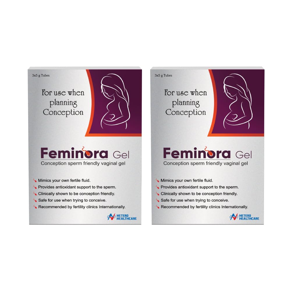 Feminora Vaginal Gel for Women (3 Tubes) | Sperm-Friendly Lubricant for Fertility Support | Boosts Sperm Motility, Reduces Vaginal Dryness & Enhances Intimacy for Better Conception Chances