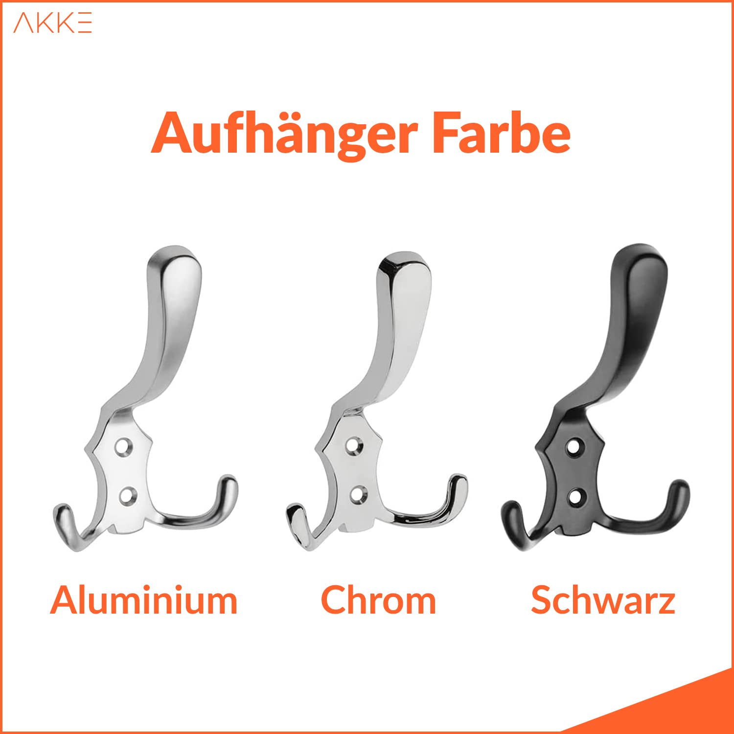 AKKE Maxi Appendiabiti Ingresso Moderno da Parete Muro Guardaroba 120cm x 60cm Sonoma/Chr.