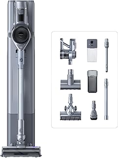 NARWAL V40 Station Aspirateur Balai sans Fil, 28000PA / 220AW, Station d'aspiration Automatique, 120 Minutes d'autonomie, Anti-emmêlement des Poils, 100 Jours sans Entretien, Brosse Multifonction