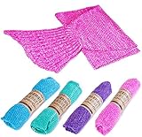 Kitchen + Home - Mermaid Tail Blanket – Super Soft All Season Crochet Mermaid Pattern Knitted...