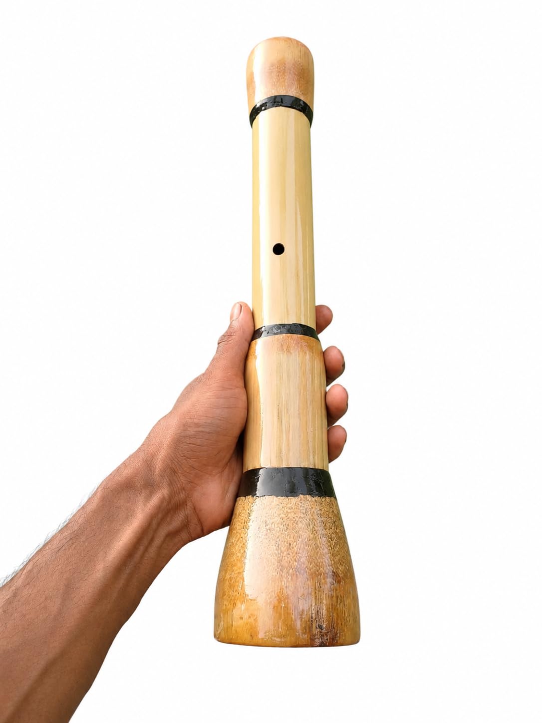 Handmade Natural Bamboo home decor product | Natural Finish, Handcrafted, Flared Base, Lightweight, Single Hole-image-41