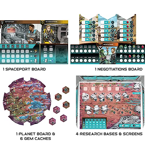 Juego de Mesa Estratégico Circadians: First Light de Renegade Game Studios | Gestión de Dados de Ciencia Ficción para 1-4 Jugadores, Duración de 60-90 Minutos, Modo Solitario, Arte y Iconos Actualizados miniatura 2