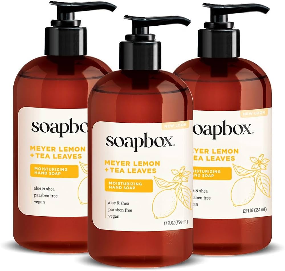 Amazon.com : Soapbox Liquid Hand Soap, Meyer Lemon & Tea Leaves