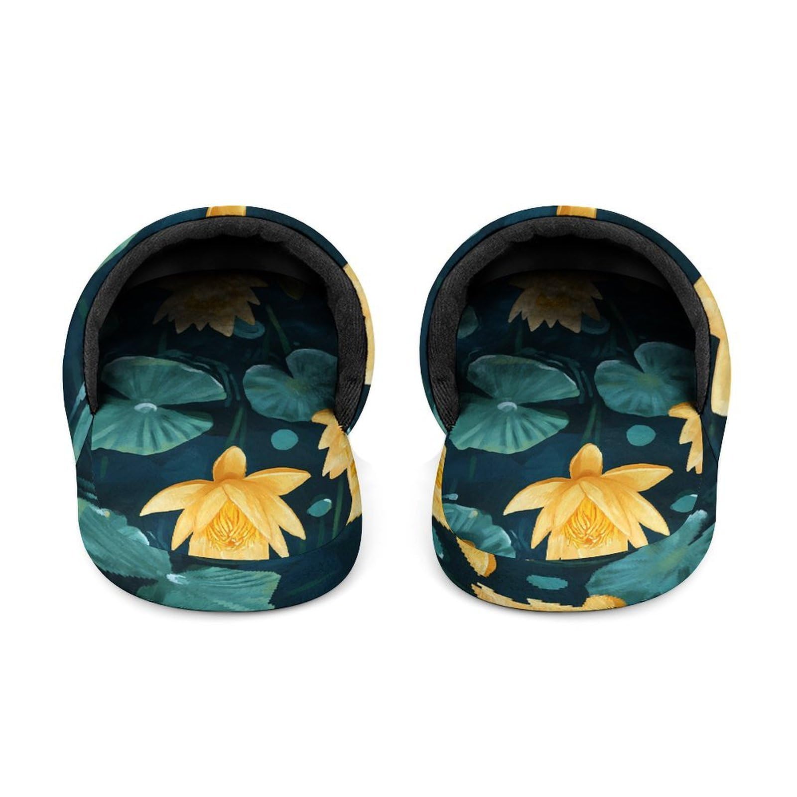 Pantofole da uomo estive con rane con fiori in memory foam scarpe da casa leggere pantofole lavabili