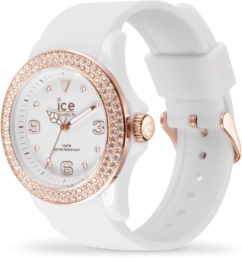 ICE-WATCH - ICE star White rose-gold - Weiße Damenuhr mit