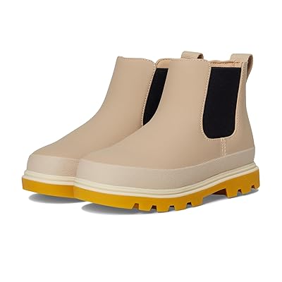 Native Shoes Kids Kensington Chelsea (Little Kid/Big Kid) Kids Shoes Flax Tan/Mash Brown/Bone White