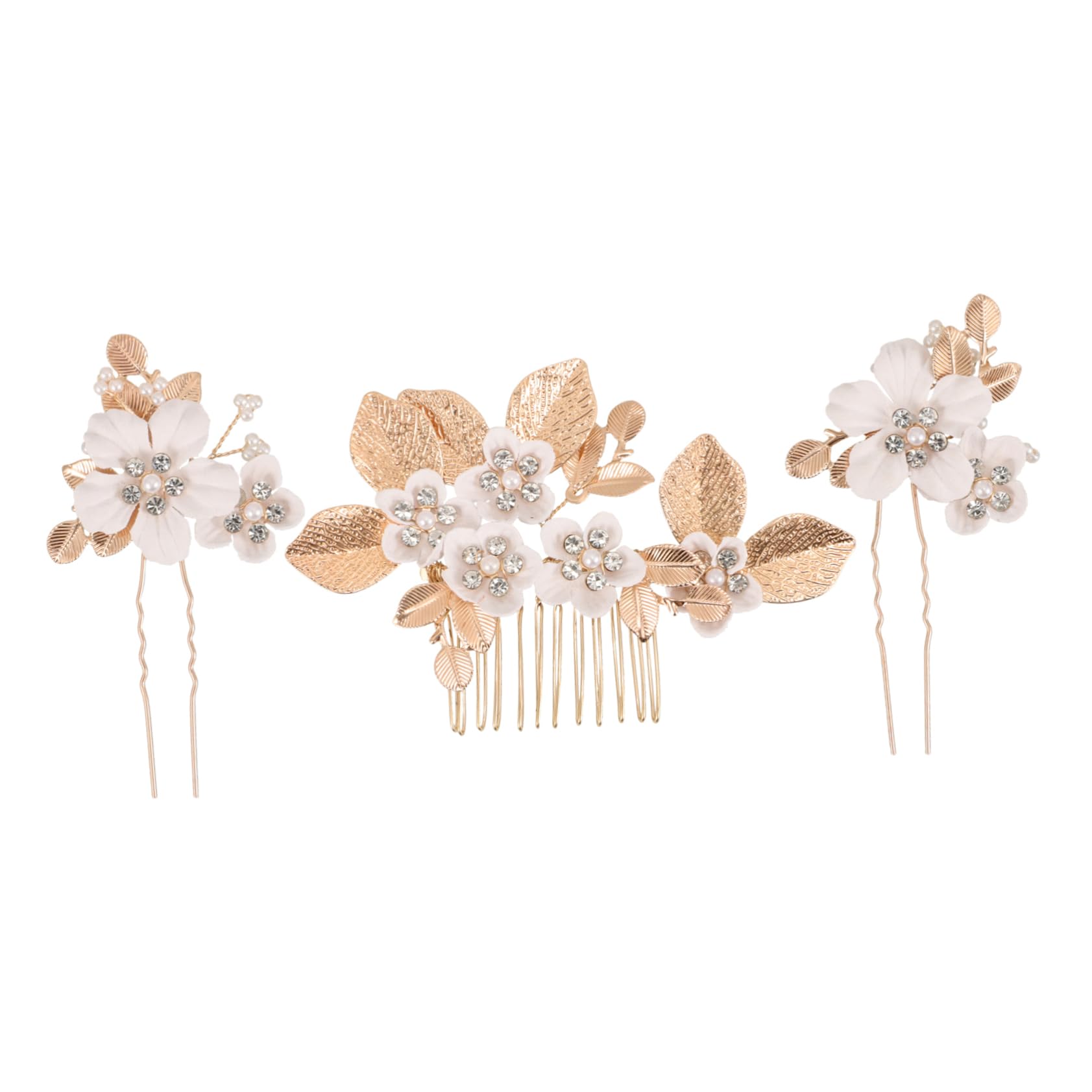 Beavorty 5 Sets Blätter Und Blumen Haarkamm Braut Haarschmuck Kopfschmuck Für Hochzeitsdekoration Blumen Haarschmuck Für Frauen Vintage