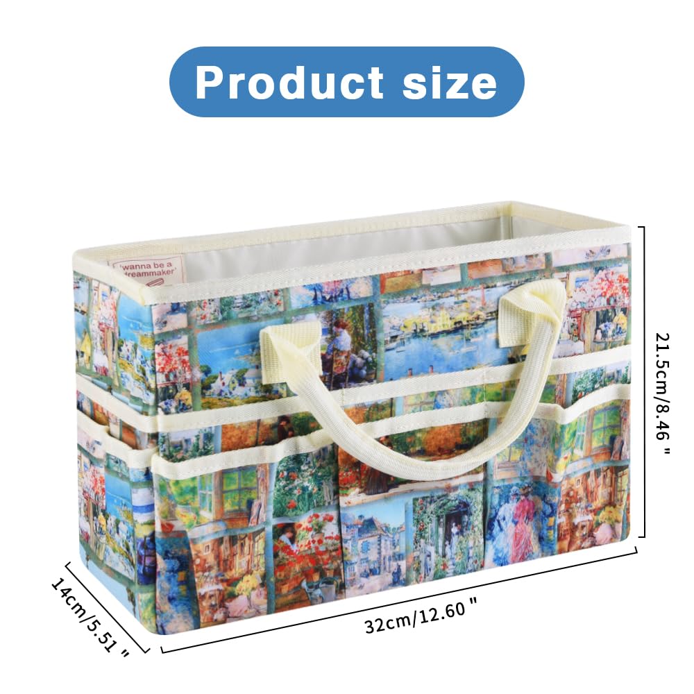 E-WEICHEN Hassam Bastel-Organizer mit mehreren Taschen, Aufbewahrungsbehälter für Kunst, Handwerk und Bürobedarf