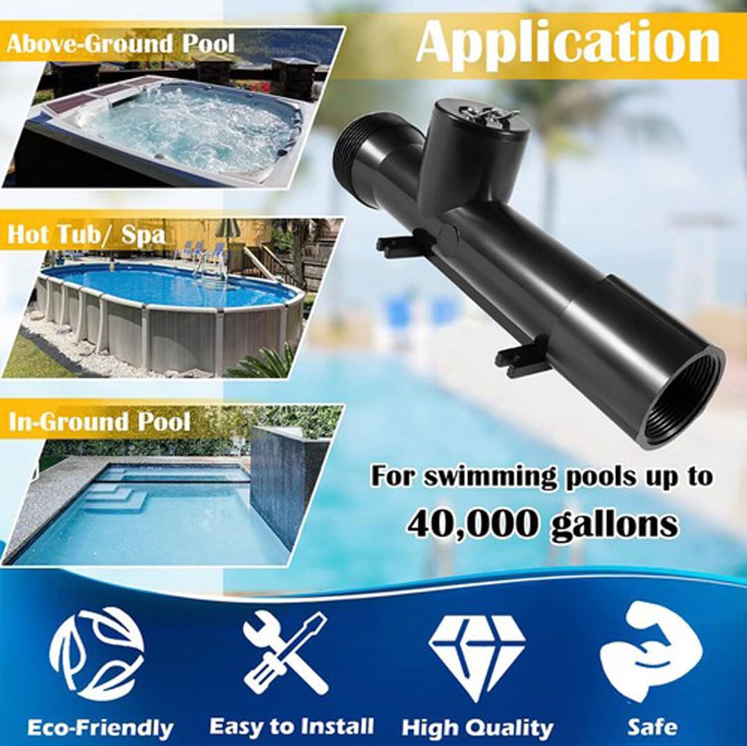 Ionizador para limpiador de piscina, 4CH4002-R, cámara de repuesto para sistema de tratamiento de piscinas híbrido, apto para piscina sobre el suelo/enterrado, bañera de hidromasaje/spa