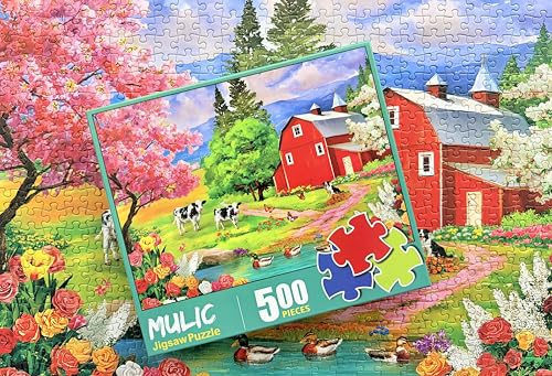 Puzzle de 500 Piezas para Adultos - Puzzle de Rompecabezas - Escena de Granja miniatura 5