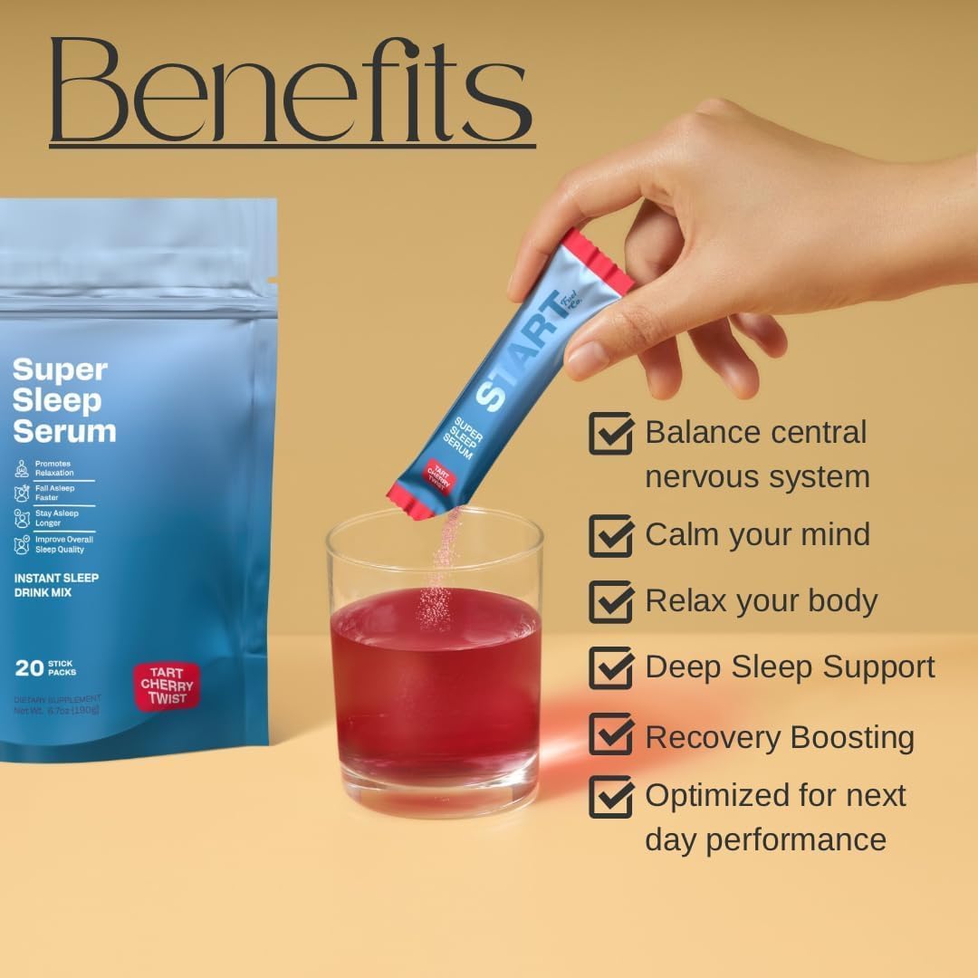 Super Sleep Serum, Tart Cherry Twist, 20 Stick Packs, Natural Sleep Support