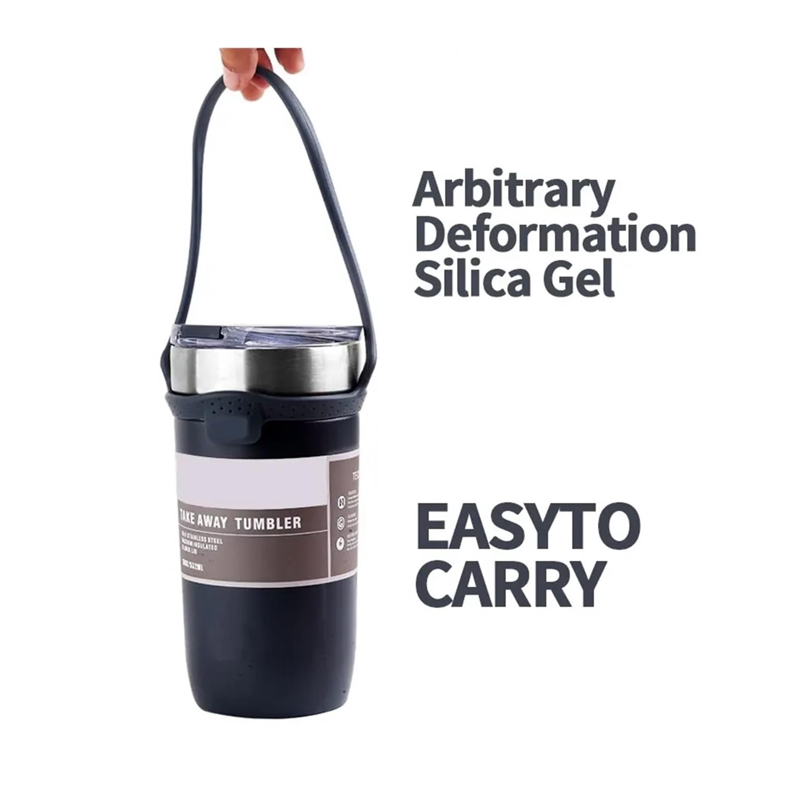 550ML 304 Edelstahl Tragbare Doppel-Schicht Isolierung Tasse Haushalts Wasser Tasse Vier Jahreszeiten Universelle Einfache Reinigung (Size : 550ml, Color : Pink)