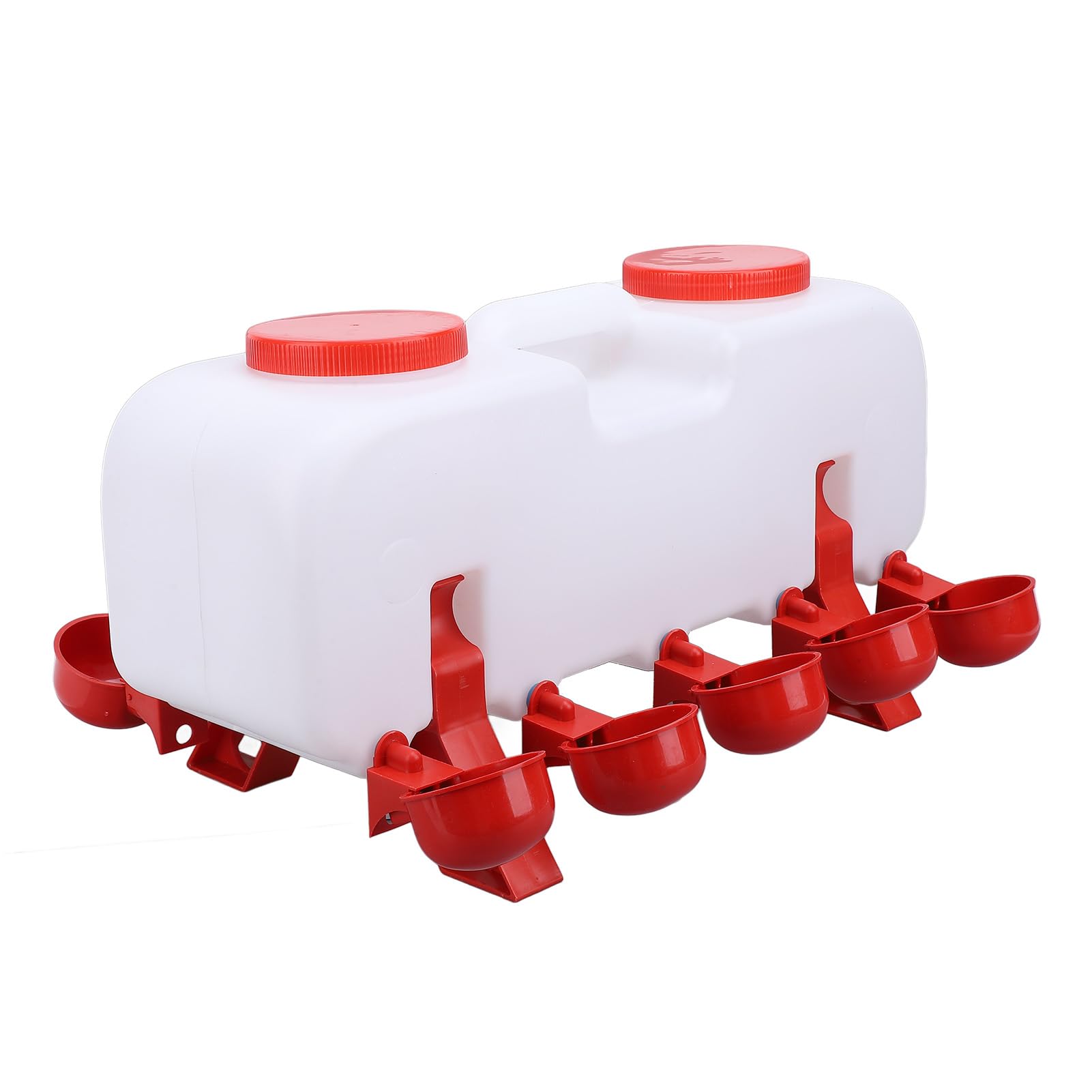 Alomejor Abbeveratoio per Polli Mangiatoia Automatica per Pollame da 10 Litri per Anatre, Oche, Fonte di Acqua Pulita (L)