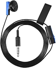 Tosuny Casque d'écoute avec Microphone 3,5 mm pour PS4, spécialement conçu pour Le contrôleur PS4, Compatible avec Les Autres appareils Audio 3,5 mm, équipé d' Clip