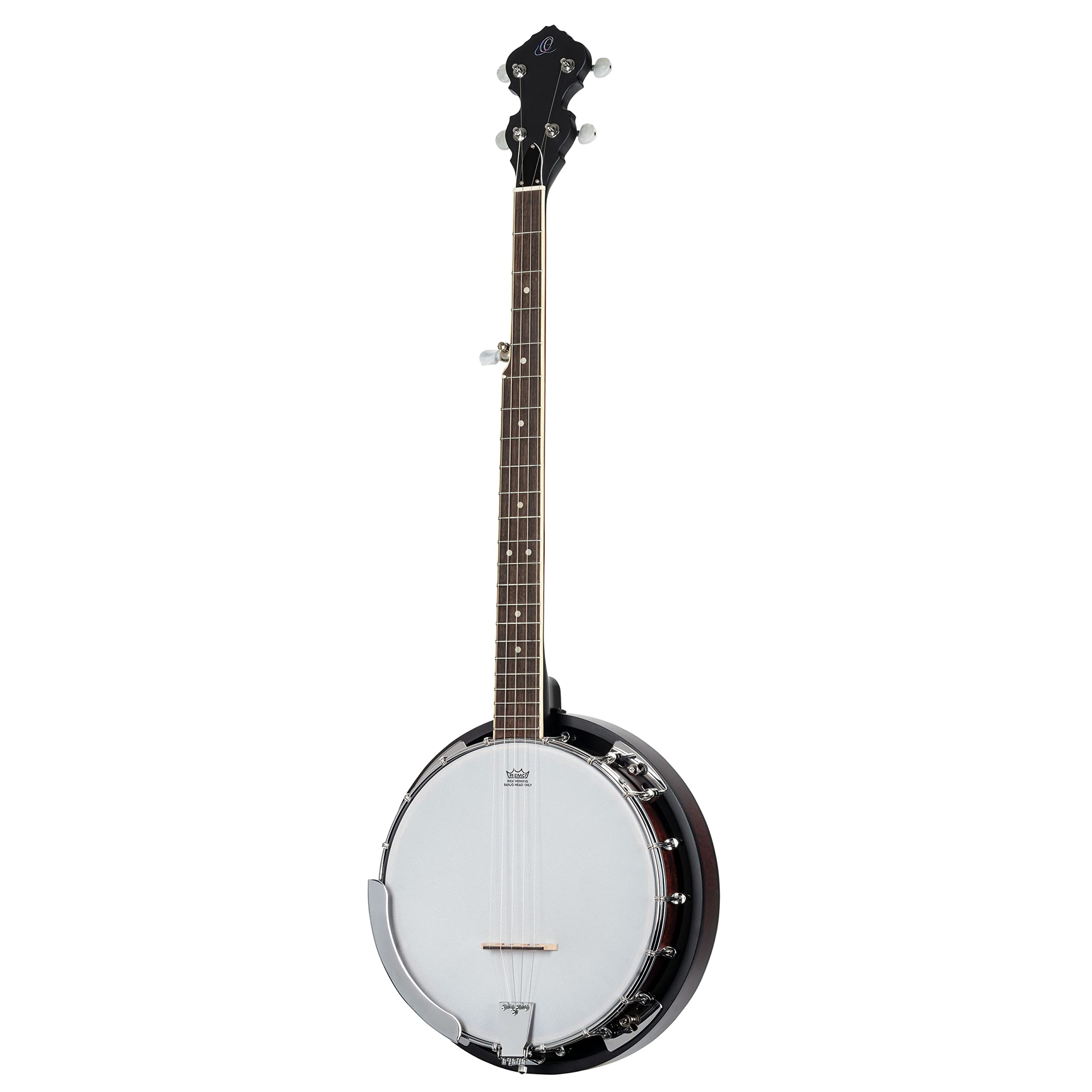 Ortega Guitars Americana Series Banjos – 5-saitiges Banjo, Akustisch – Mahagoni mit Whiskey Burst Finish – Remo Fell (OBJ150-WB)