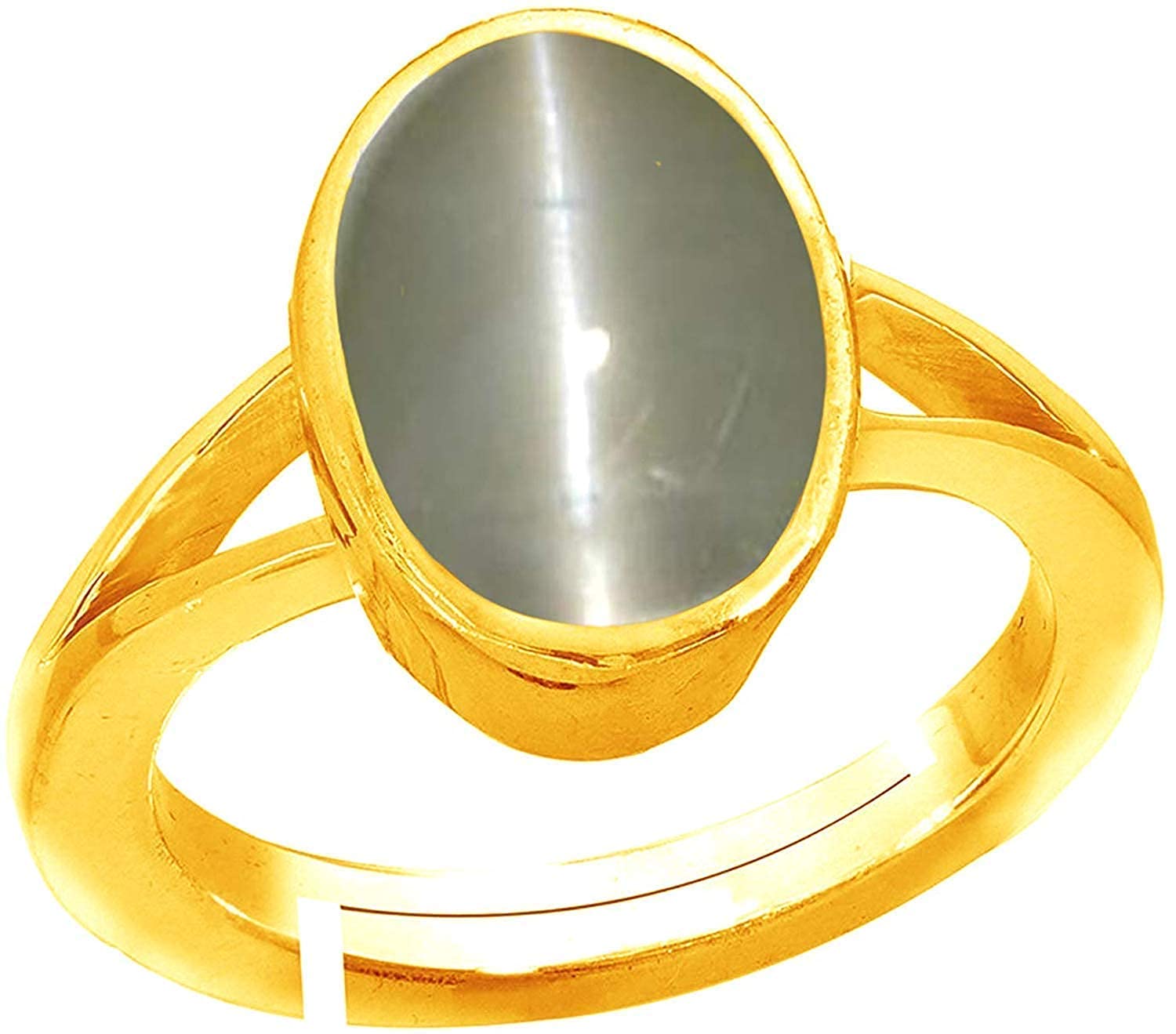 ANUJ SALES 14.25 Ratti Cat’s Eye Ring Lehsunia Ketu Stone Cats Eye Original Natural Oval Gold Plated Ring Cat’s Eye Precious Astrological Stone Adjustable (B0C74N913R) Amazon Price History, Amazon Price Tracker