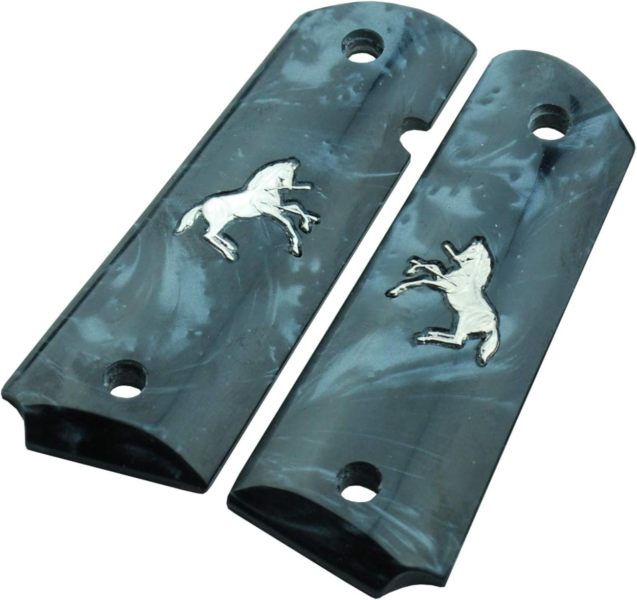 Altamont 1911 Grips - Pearl - Full Size 1911 Grips w. Ambi Safety fits Most Commander, Standard & Government 1911 Models - Made in USA