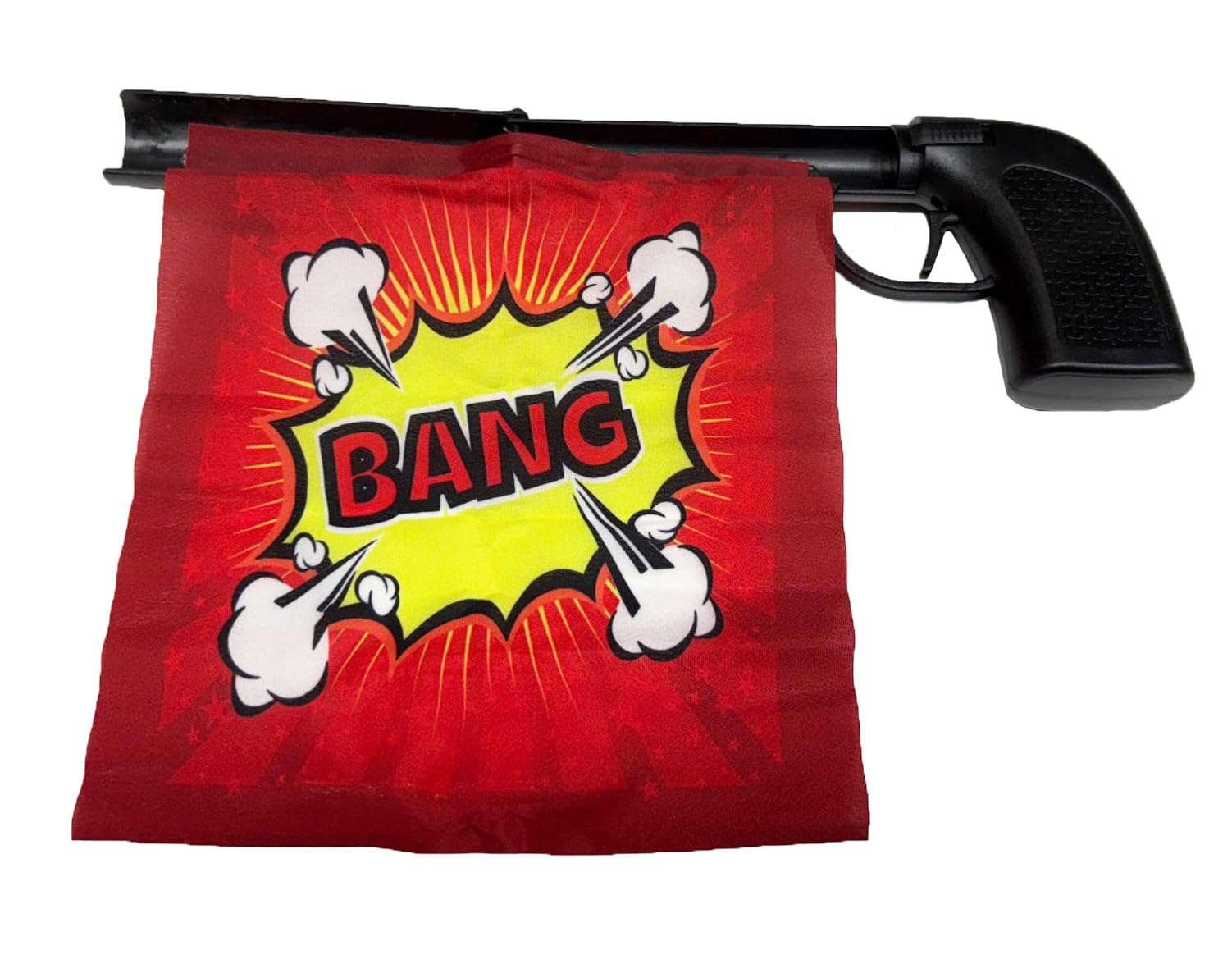 BANG Flag Gun Classic Clown Accessory Surprise Prank Novelty Retro Circus Joker Trick