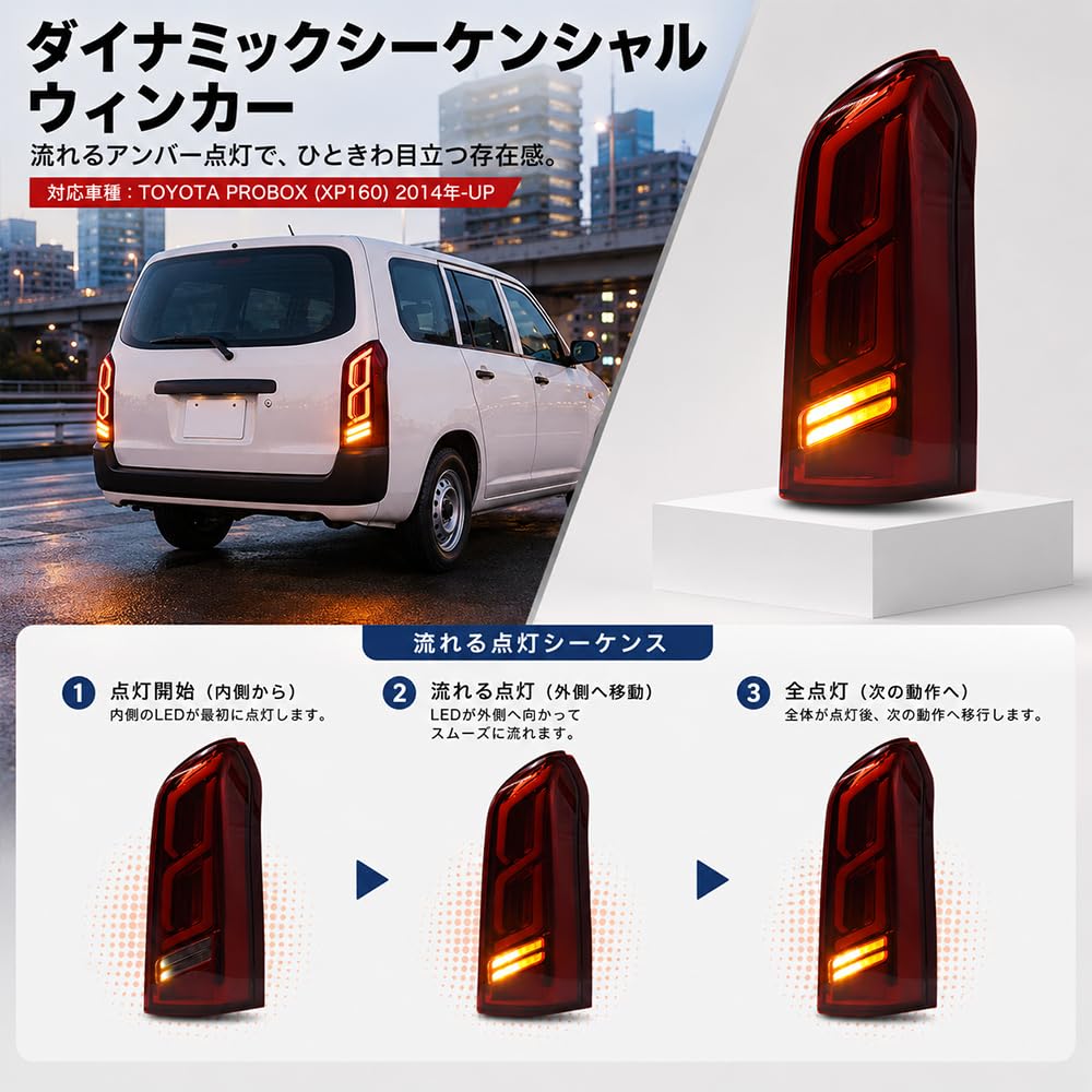 Amazon | HCMOTIONZ 全LED プロボックス サクシード2014年-現行