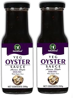 Veg Oyster Sauce |Thai Cuisine|Oyster Sauce Stir Fry for Cooking|Get Restaurant Style Taste|Use as Ingredient or Condiment With Meat, Poultry, Vegetables & Noodles, 200 gram (Pack of 2)