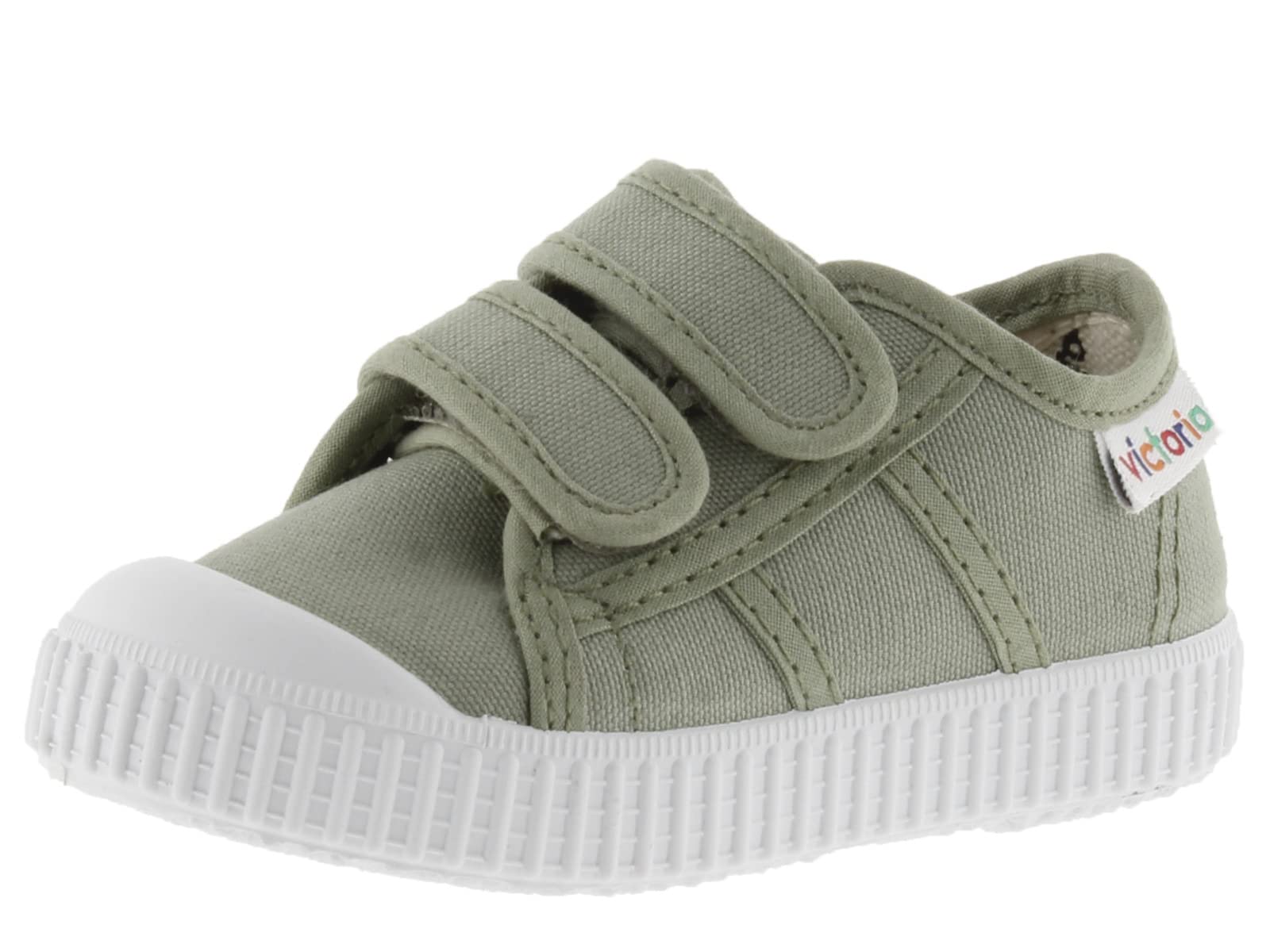 victoria Unisex 1915 Canvas Trainers & Double Hook-and-Loop Closure & Reinforced Toe 136606 for Kids Aloe 30