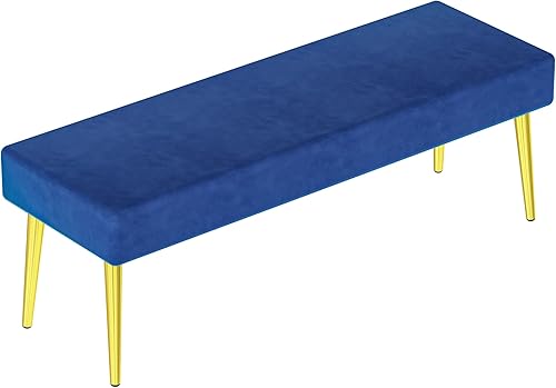 furlinkhm Banco de extremo de cama para dormitorio banco de entrada para comedor bancos de dormitorio para pie de cama Reposapiés otomano con tela