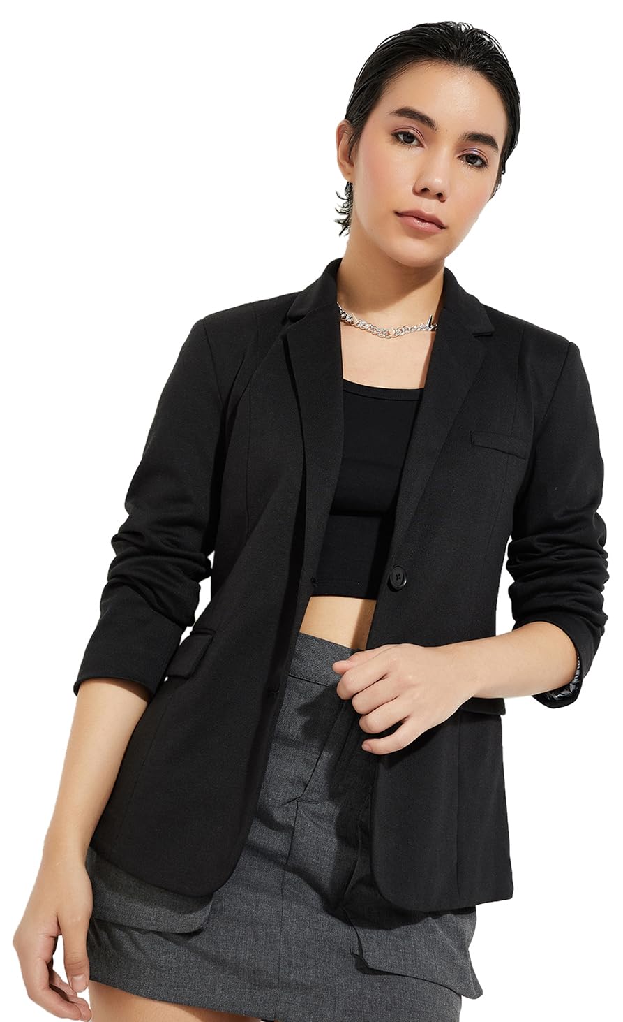 max URB_N Women Solid Single-Breasted Blazer-picture-32