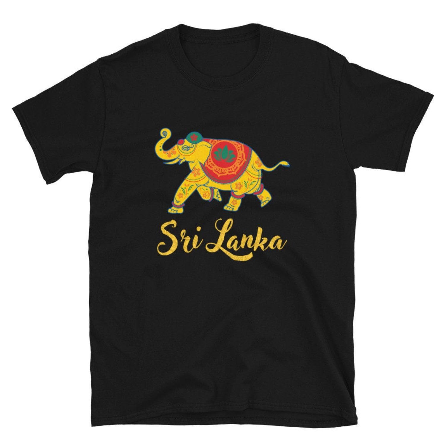 GenericShirt Sri Lanka Elephant India Abstract Shirt Tshirt Tee T Shirt Tshirt -Size L